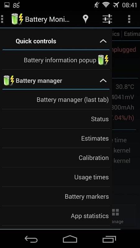 3C Battery Manager Schermafbeelding 1