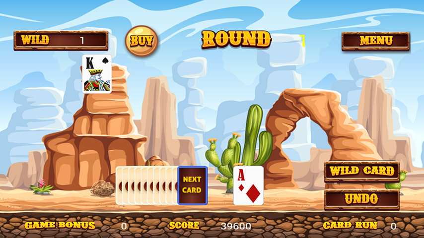 Wild West Tri Peaks Solitaire ဖန်သားပြင်ဓာတ်ပုံ 1