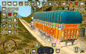 Indian Truck Offroad Cargo 3D Captura de pantalla 0