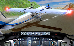 Aero Flight Landing Simulator Captura de pantalla 3