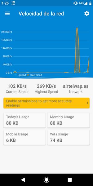 Speed Indicator - Network Speed Tangkapan skrin 0