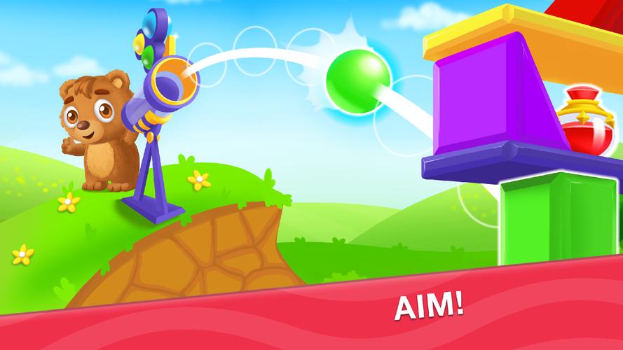 Kids shooter for bubble games Скриншот 1