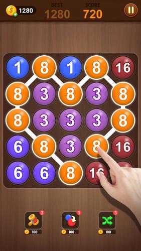 Merge bubble - Number game Screenshot 3