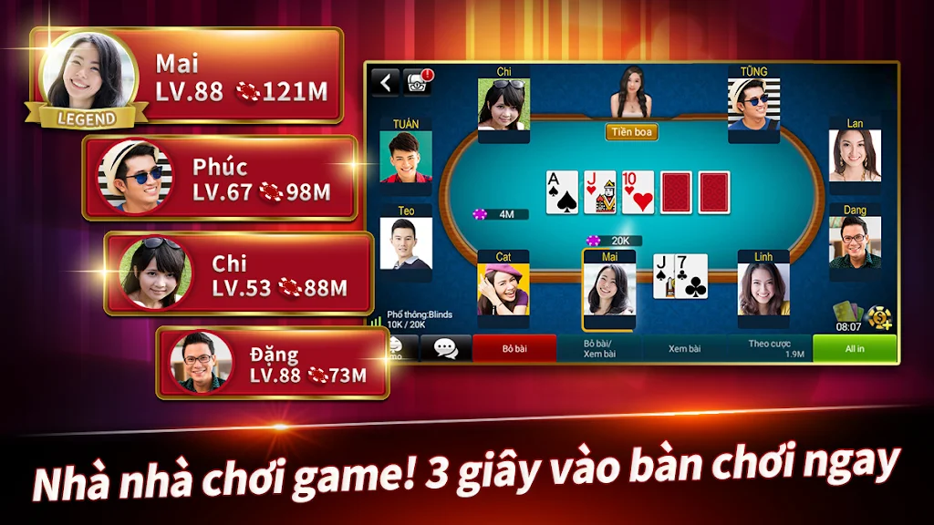 Schermata Đấu Trường Poker 1
