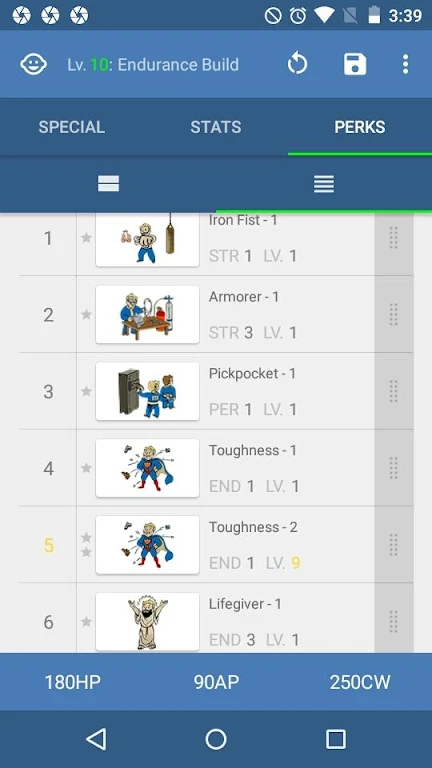 StatMan - FO4 Build Planner ဖန်သားပြင်ဓာတ်ပုံ 3