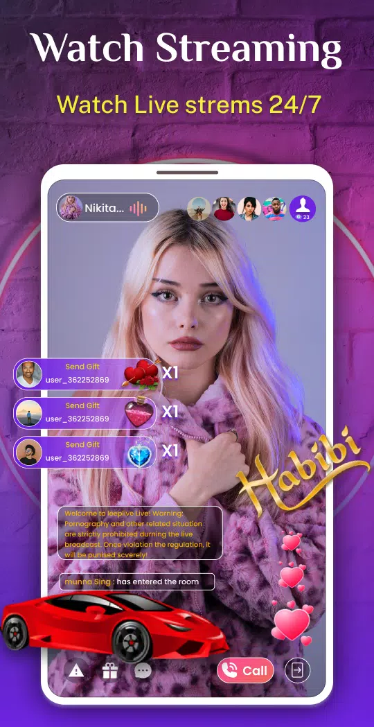 Schermata TitoLive - Live Video Chat App 3