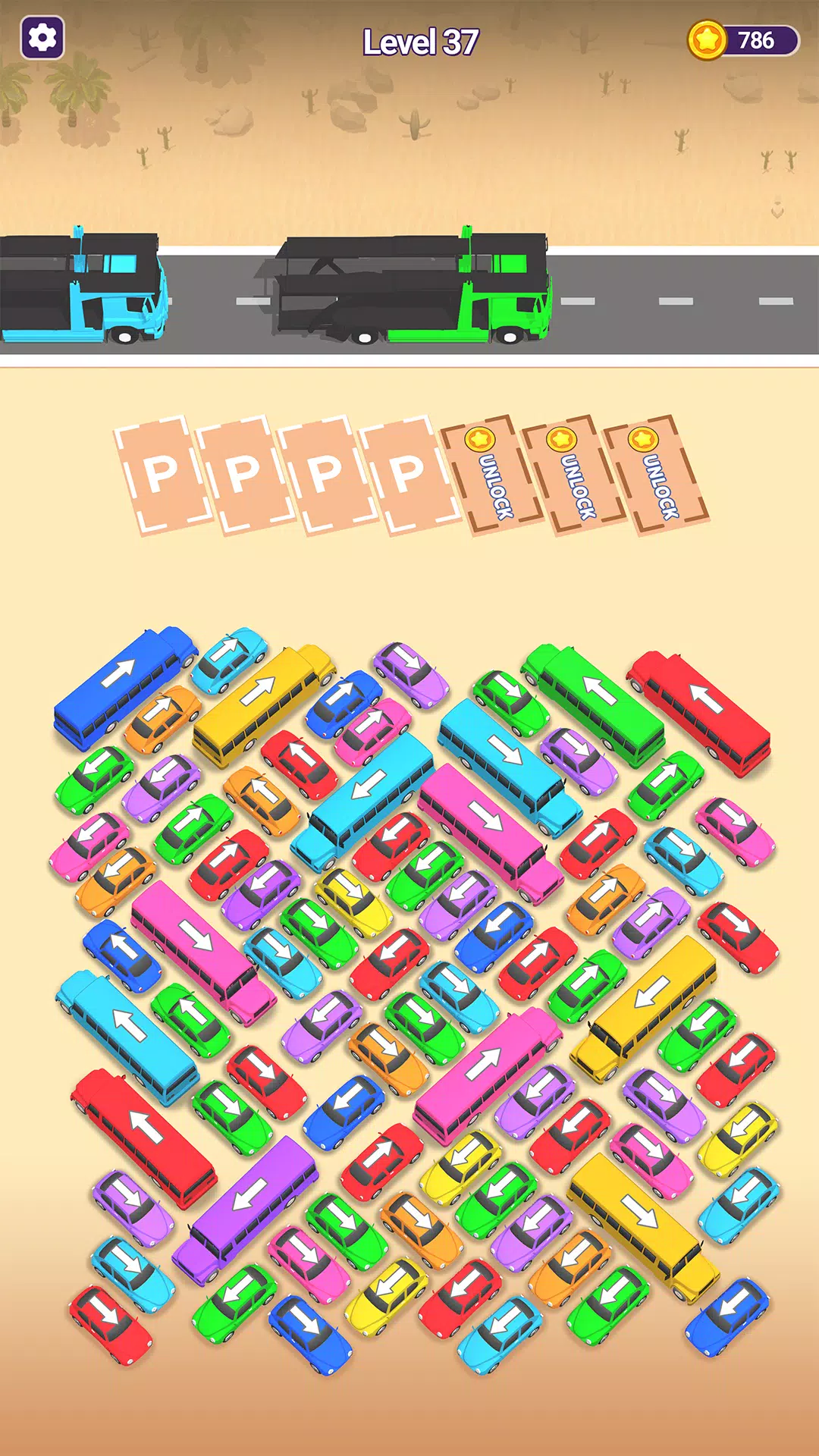 Mini Car Jam: Parking Puzzle Скриншот 1