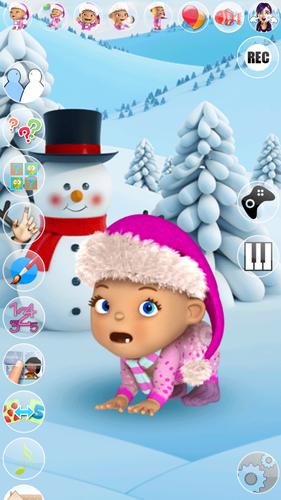 Talking Baby Babsy Winter Fun Captura de tela 2