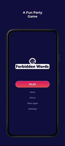 Forbidden Words - Party game ဖန်သားပြင်ဓာတ်ပုံ 0