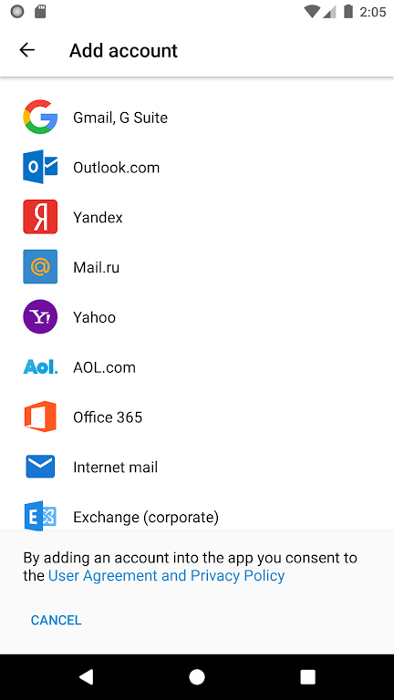 Sugar Mail email app Captura de pantalla 0