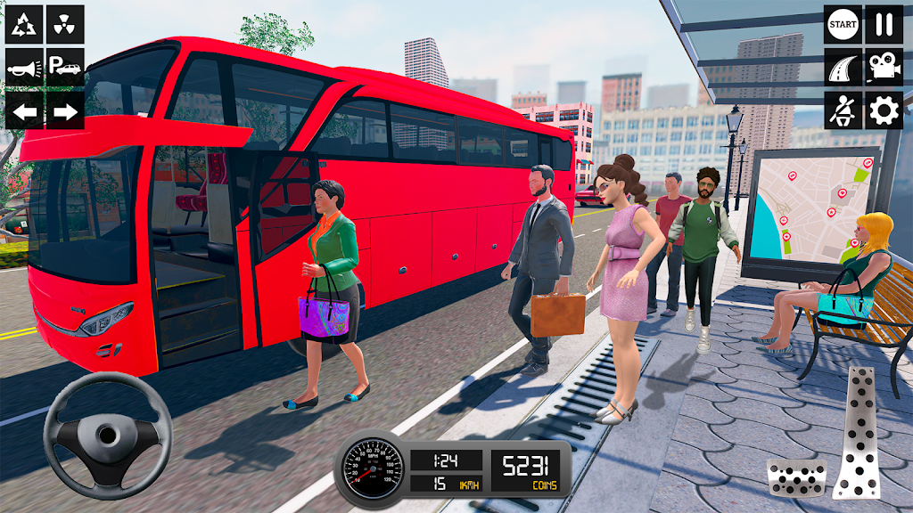 Driving Simulator 3d Bus Games Tangkapan skrin 2