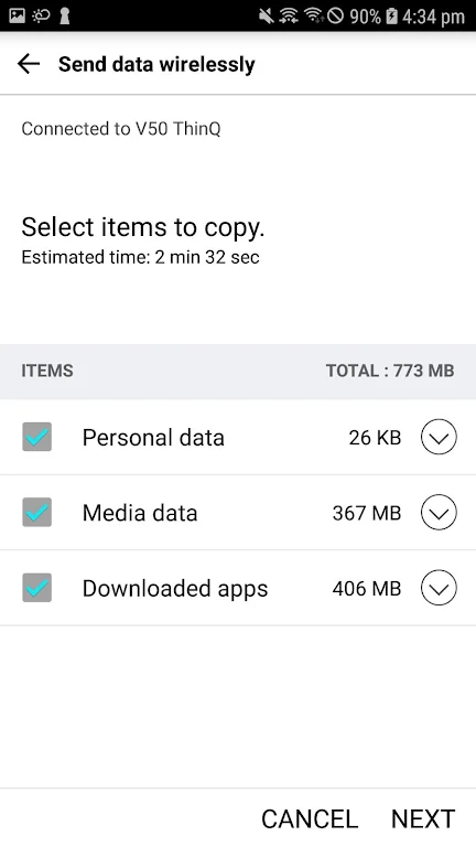 LG Mobile Switch (will closed) Schermafbeelding 2