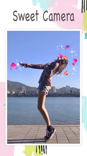 Schermata Live face sticker sweet camera 3