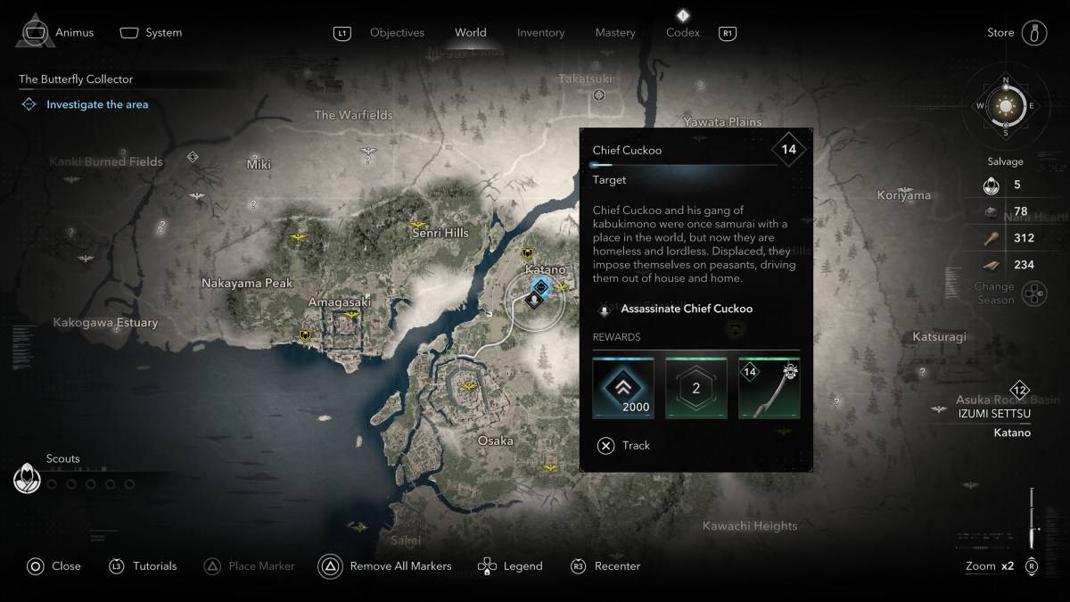 Bagaimana dan di mana untuk mencari semua ahli Kabukimono di Assassin's Creed Shadows Chief Cuckoo