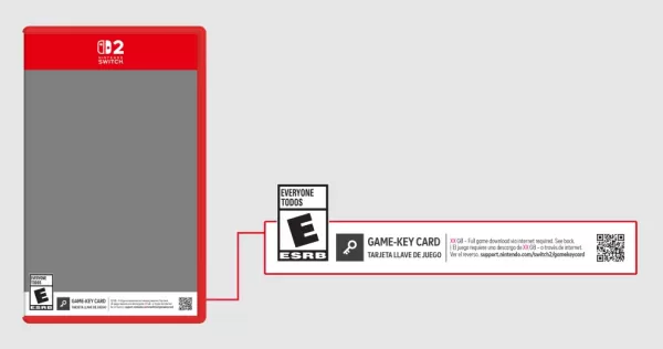 Nintendo Switch 2 permainan di Jepun kebanyakan kad permainan, serupa di Barat