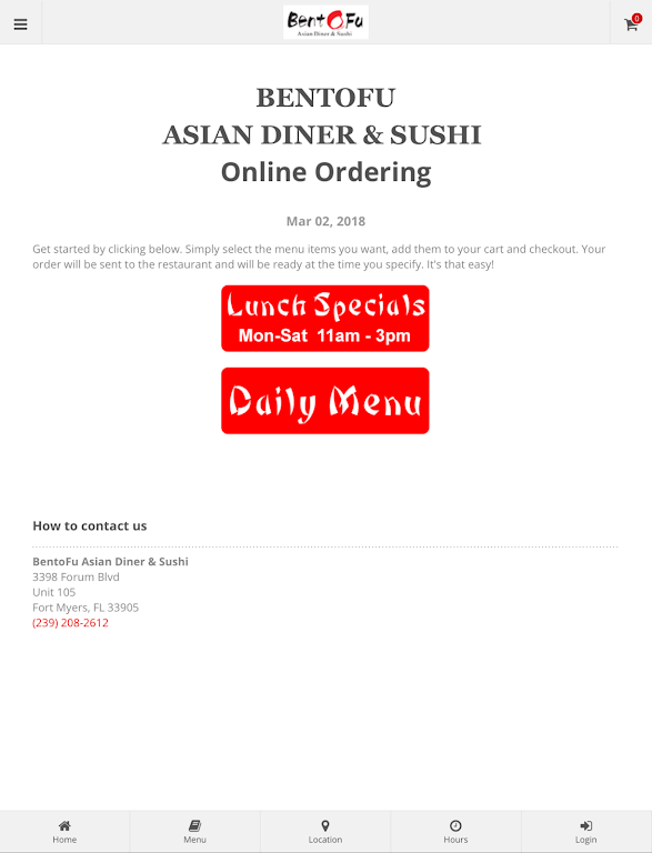 BentoFu Asian Diner & Sushi Screenshot 3