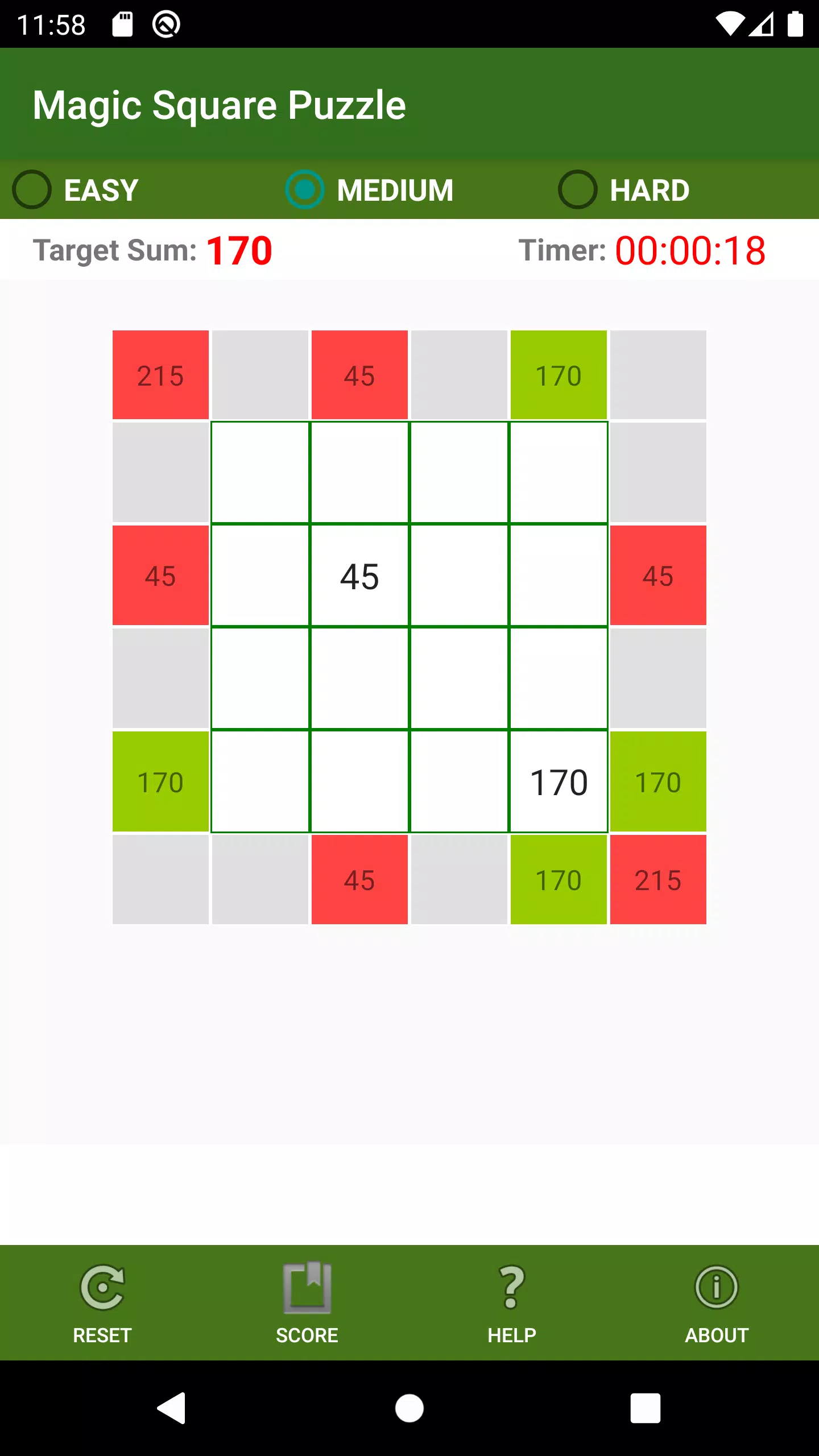 Magic Square Puzzle Ảnh chụp màn hình 3