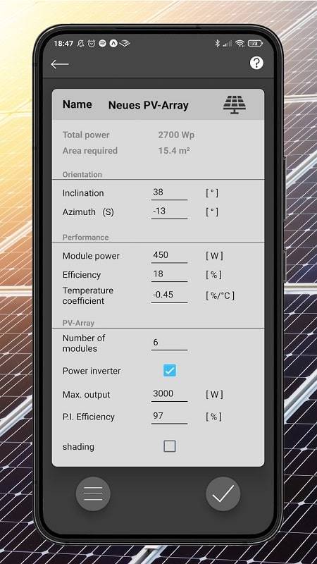 PV Calculator Premium स्क्रीनशॉट 0