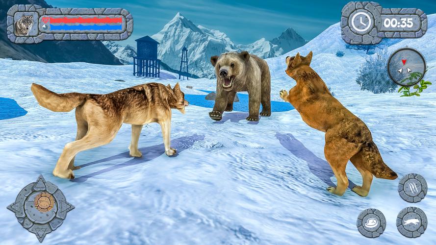 Arctic Wolf Family Simulator Zrzut ekranu 0