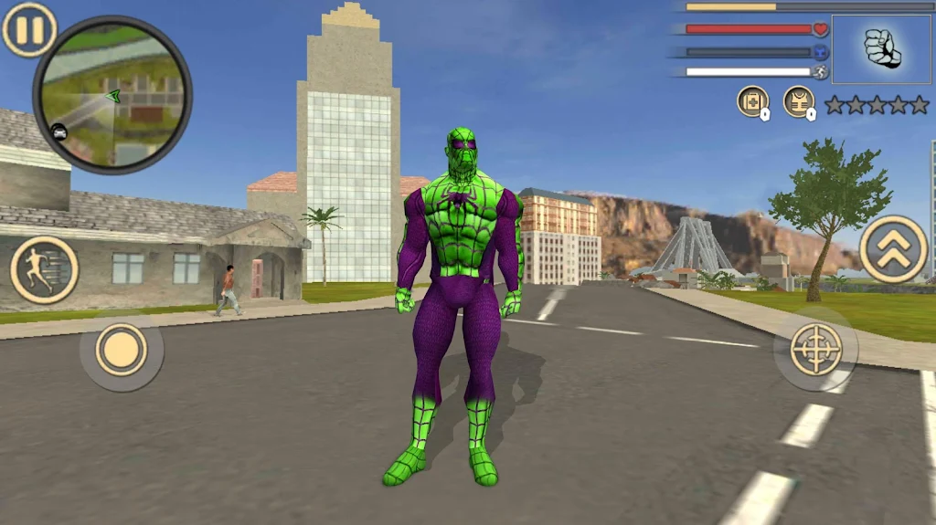 Spider Rope Hero Frog Ninja Strange Gangster Crime Captura de tela 0