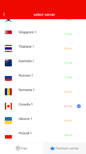 VPN Canada - CA Fast VPN Captura de pantalla 1