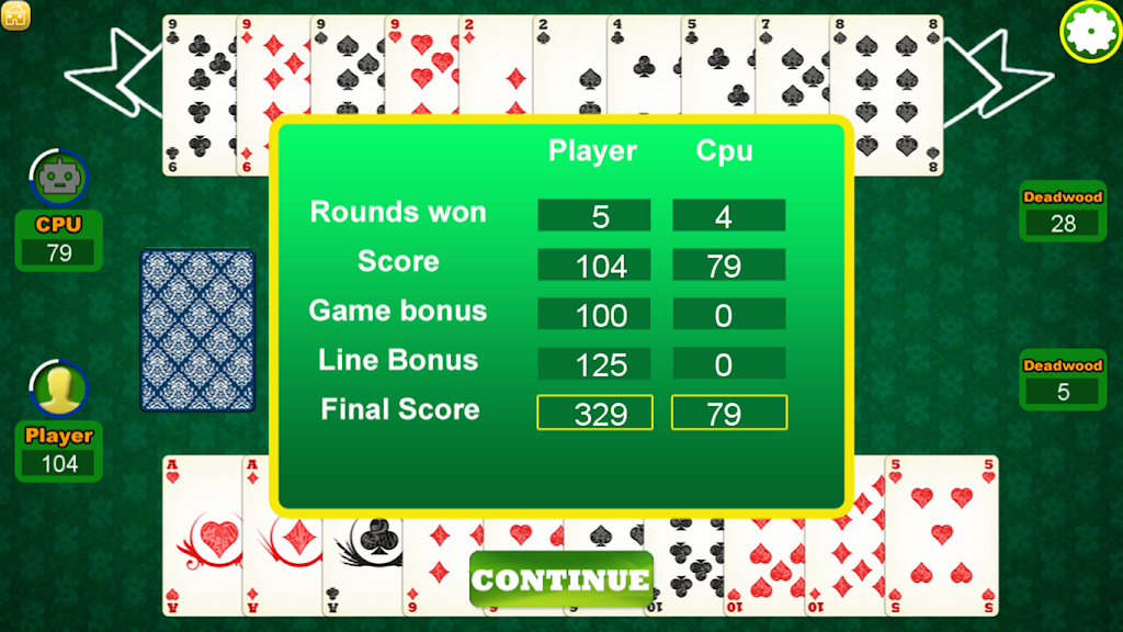 Gin Rummy Pabroton ဖန်သားပြင်ဓာတ်ပုံ 3