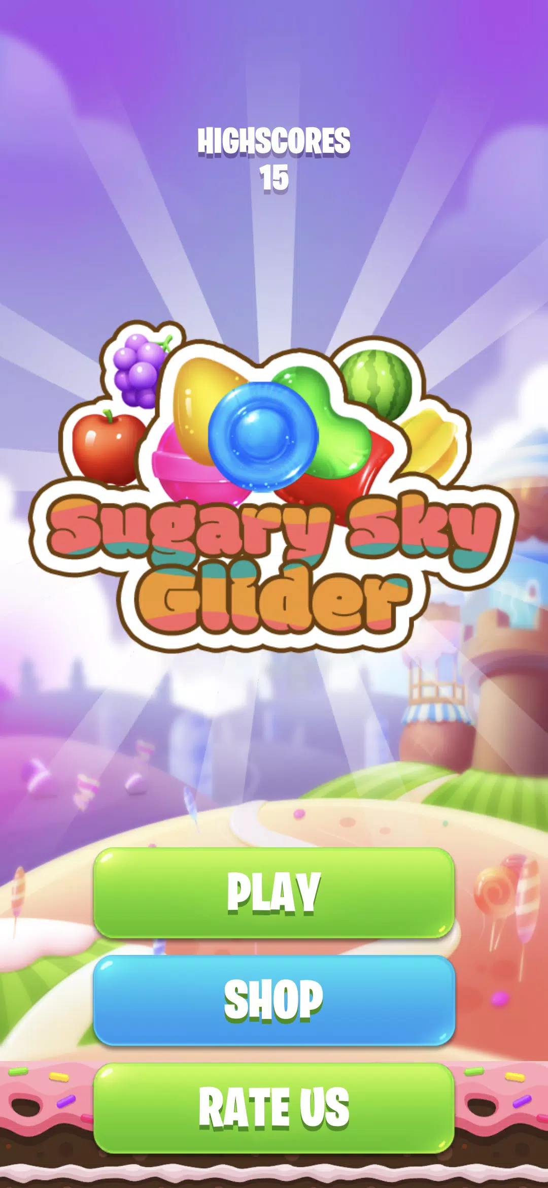 Sugary Sky Glider Tangkapan skrin 0