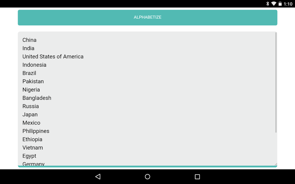 Alphabetizer ภาพหน้าจอ 0