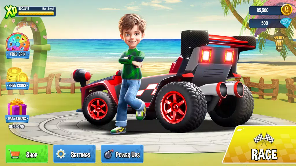 Mini Car Racing Game Legends Tangkapan skrin 3