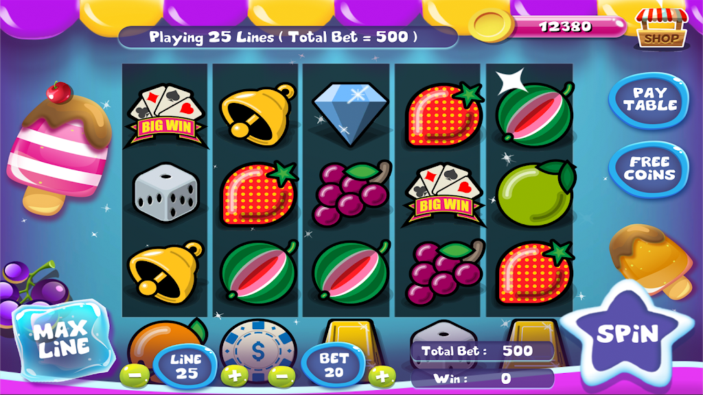 Slot Matchine IceCream - Vegas Casino Slot Games Captura de tela 0