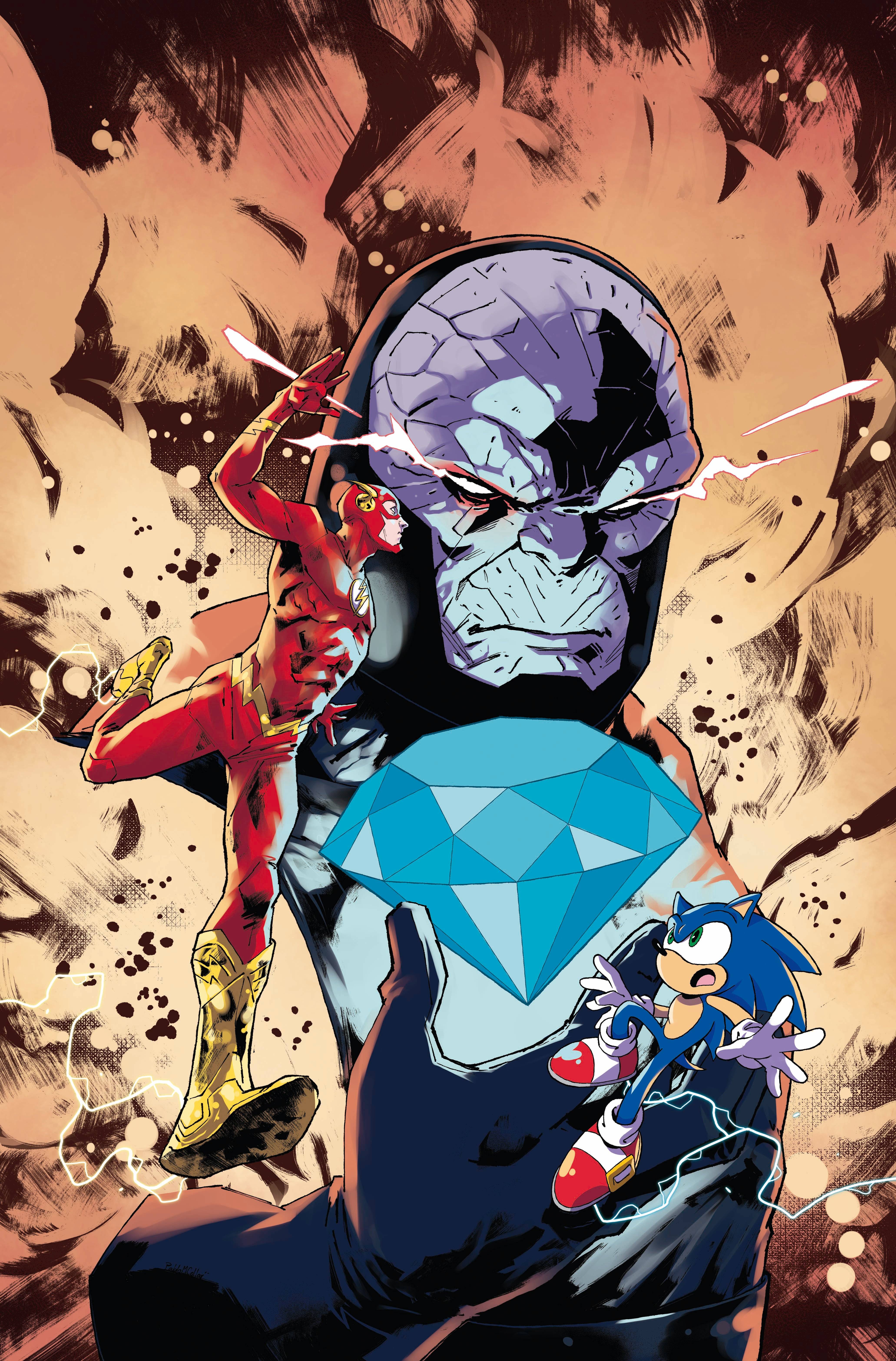 DC Sonic crossover comic interiors