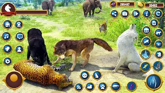 Virtual Wild Wolf Family Sim ภาพหน้าจอ 1