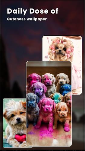 Puppy Love: Cute Dog Wallpaper Captura de tela 3