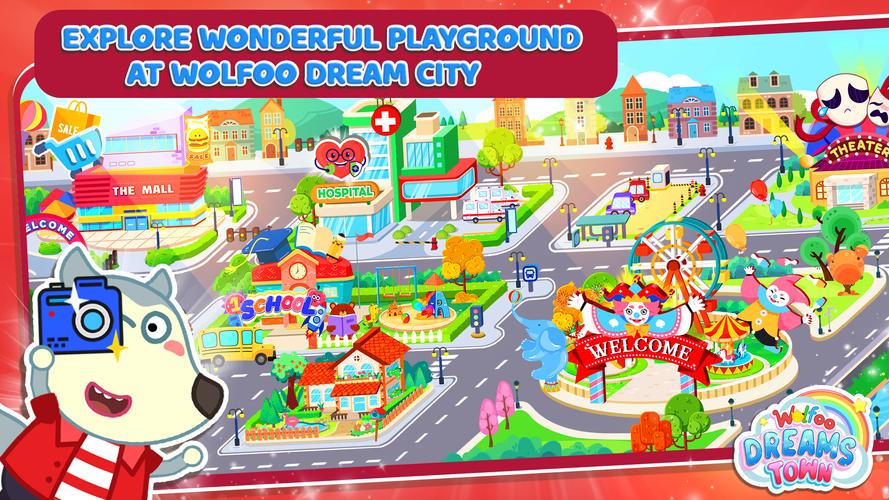 Wolfoo's Town: Dream City Game应用截图第0张