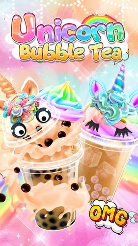 Unicorn Bubble Tea - Icy Drink স্ক্রিনশট 0
