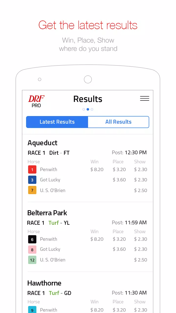 Daily Racing Form Screenshot 1