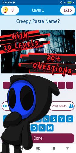 Schermata creepypasta quiz 2