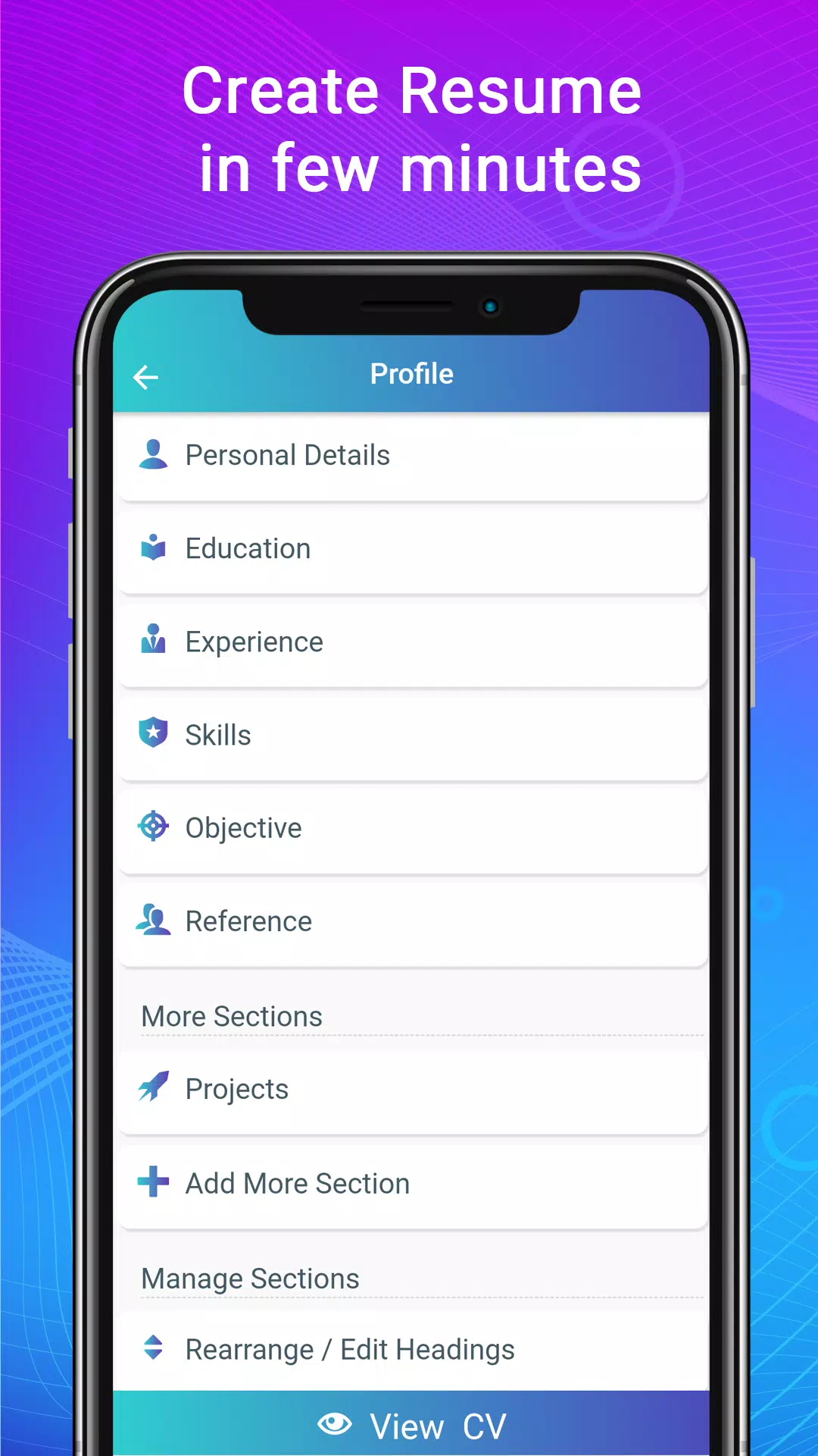 Resume Builder App, CV maker应用截图第1张