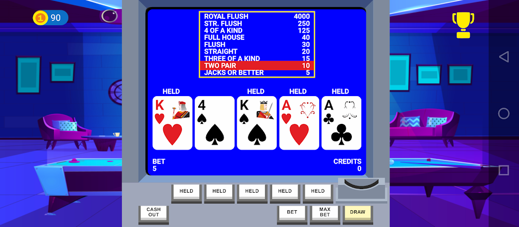 Video Poker Big Bet ภาพหน้าจอ 0