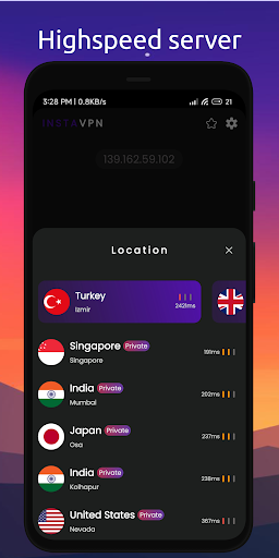 Insta VPN Fast VPN: Secure VPN Tangkapan skrin 3