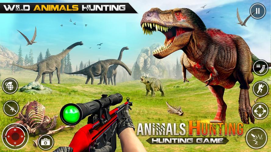 Schermata Dinosaur Hunting Gun Games 0