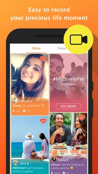 Shine -Selfie,Video,Meet Capture d'écran 2