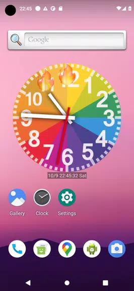 Rainbow Clock ภาพหน้าจอ 1