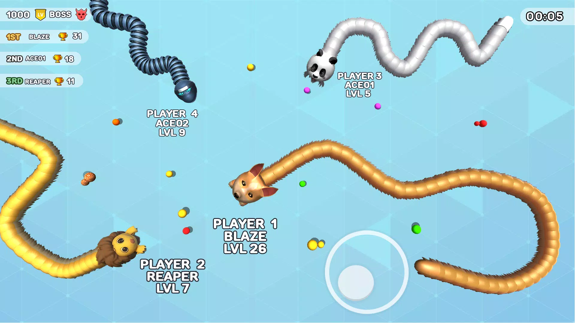 Worms Clash - Snake Games Captura de tela 3