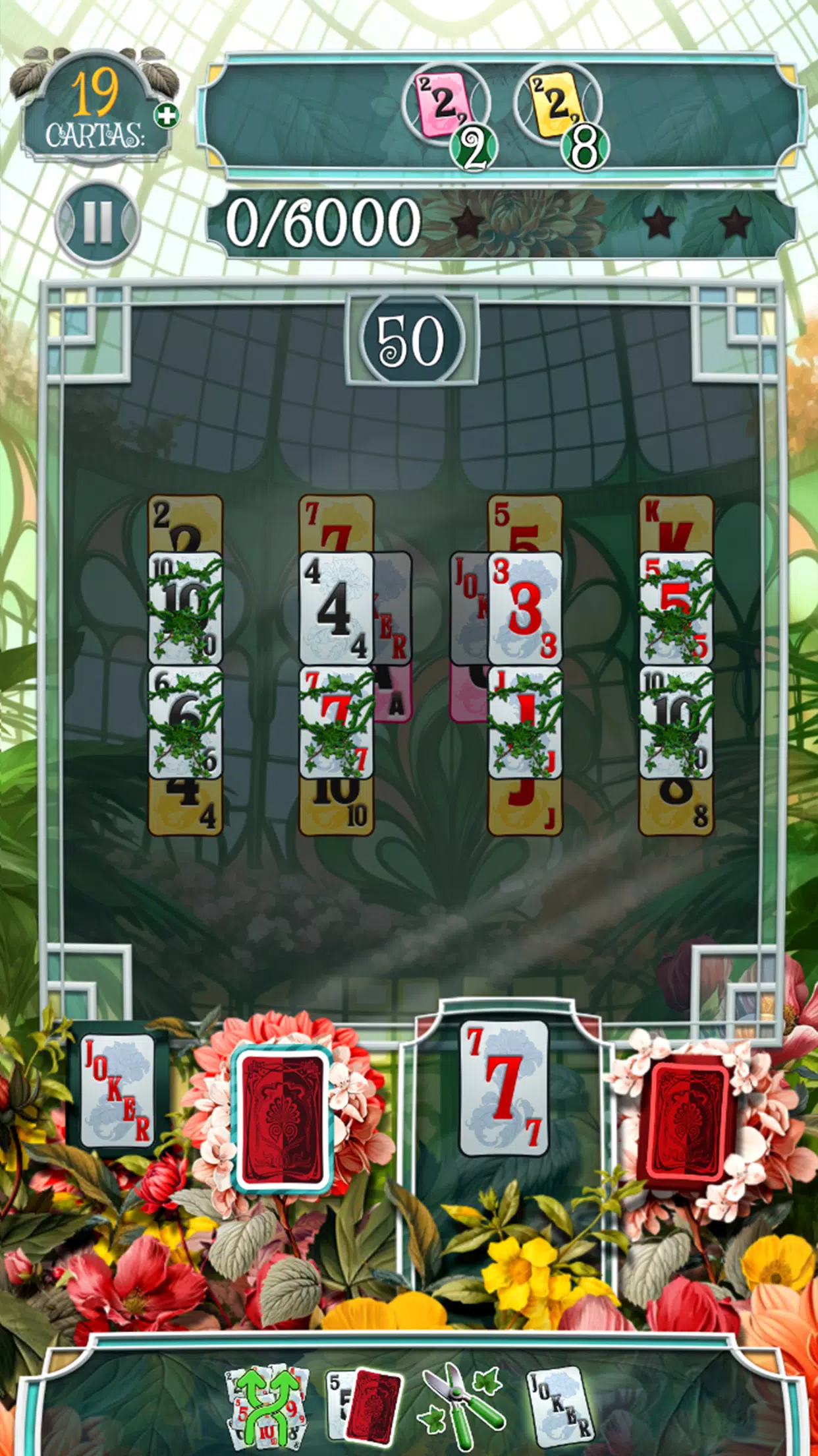 Greenhouse Solitaire TriPeaks Ekran Görüntüsü 0