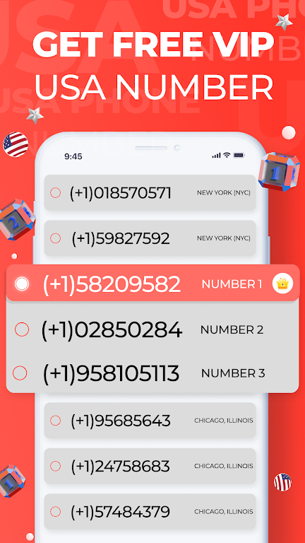 USA Phone Number Receive SMS Ảnh chụp màn hình 1