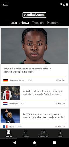 Voetbalzone Tangkapan skrin 0