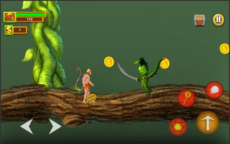 Hanuman Adventure Indian game Captura de tela 2