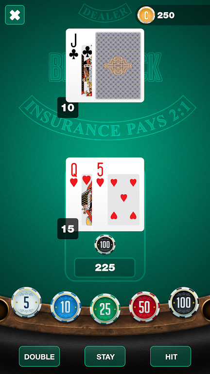 BlackJack TwentyOne ဖန်သားပြင်ဓာတ်ပုံ 3