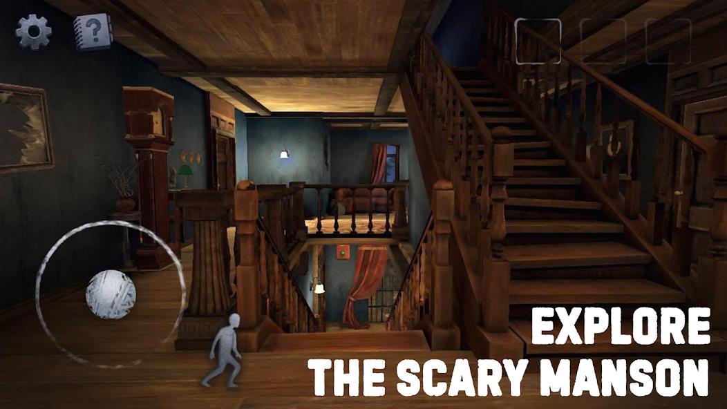 Scary Mansion: Horror Game 3D Mod Schermafbeelding 1